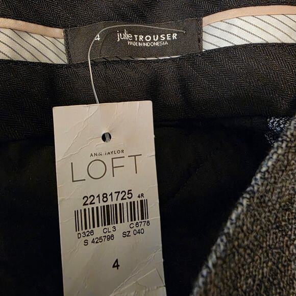 LOFT Julie Trouser Pants NWT Size 4 - Picture 6 of 8